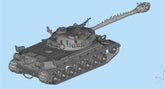 3d Printed 1/35/72 Chinese F-series WZ-111 5A "Qilin" Heavy Tank Kit